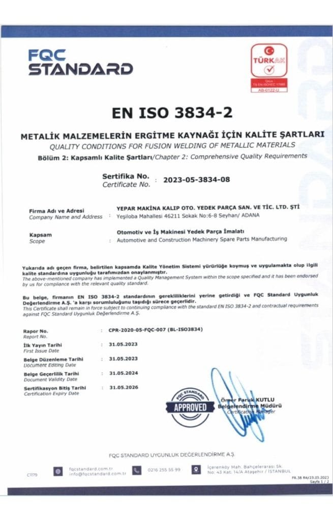 ISO3834-2